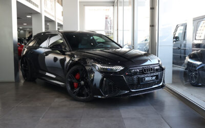 Audi RS6 Performance 2021, Sebring Black on Black & Red