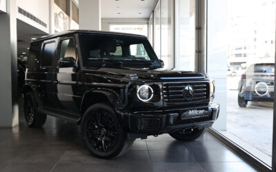 Mercedes-Benz G 500 2025 - Obsidian Black on Black & Green Stitching